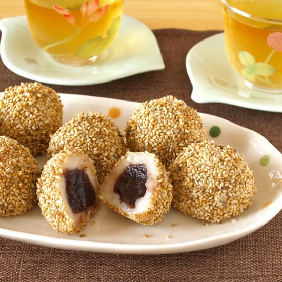 BAKED Sesame Seed Balls / Dumplings