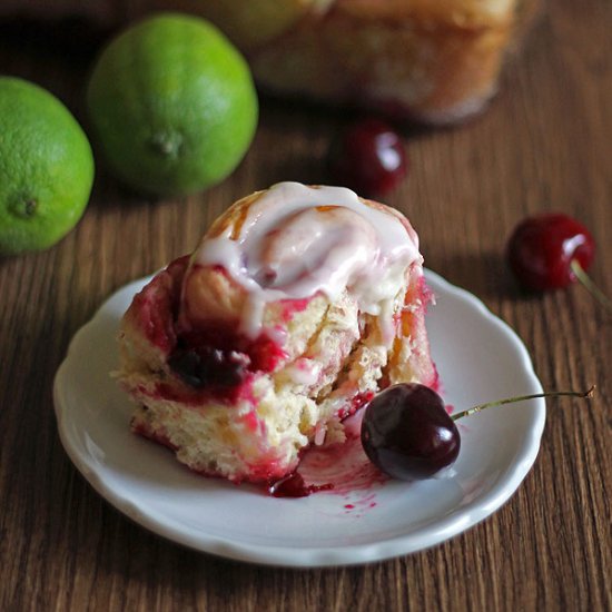 Cherry Limeade Sweet Rolls