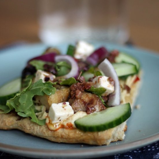 Chicken Hummus Flatbread