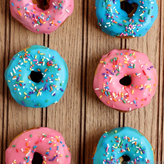 Frosted Sour Cream Cake Donuts