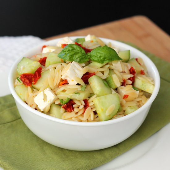 Lemon Basil Orzo Salad