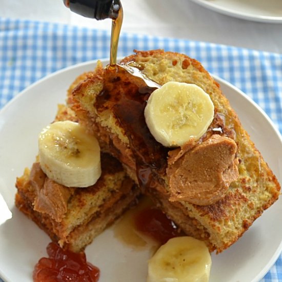 PB&J Stuffed French Toast