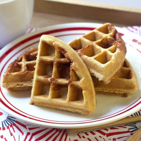 Peanut Butter & Jelly Waffles