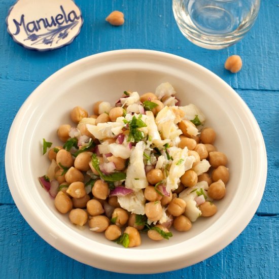 Salada de Bacalhau e Grão