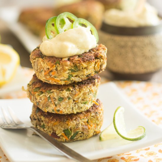 Loaded Cauliflower Fritters