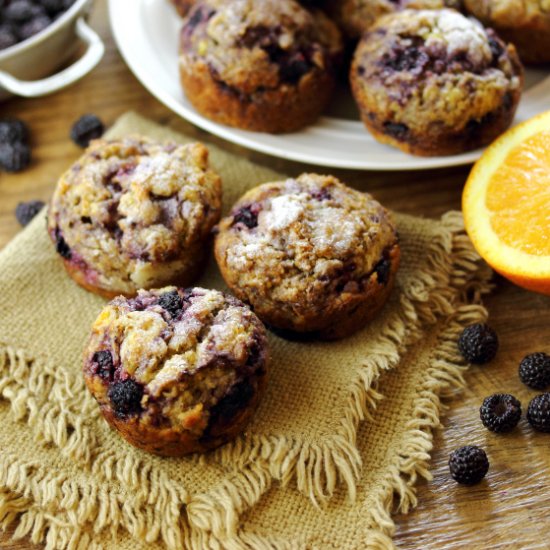 GF Blackberry Orange Muffins