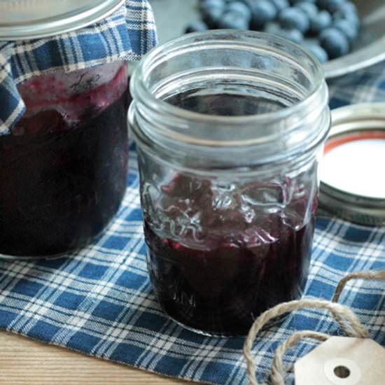 Reduced Sugar Blueberry Sauce