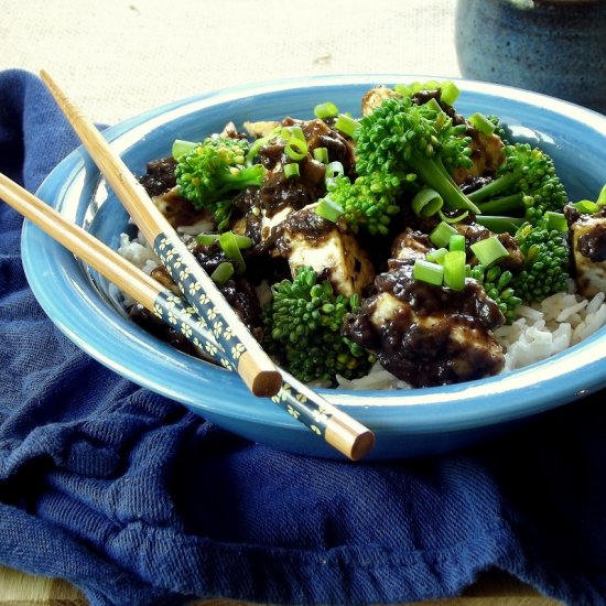 Crispy Tofu with Black Bean Sauce