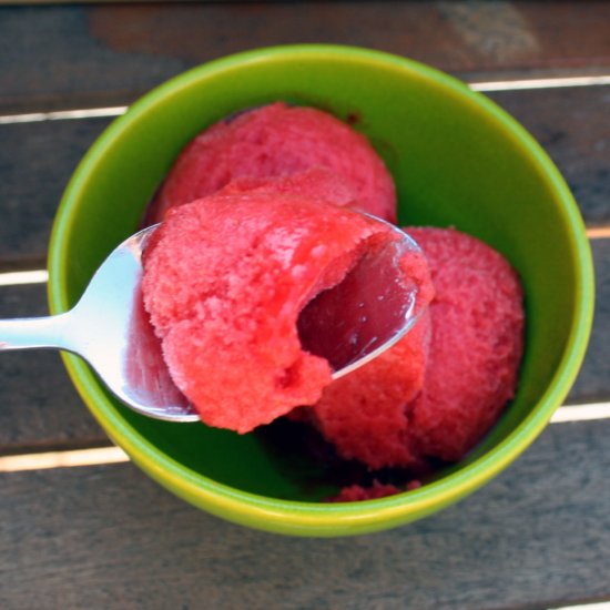 Strawberry Lemonade Sorbet