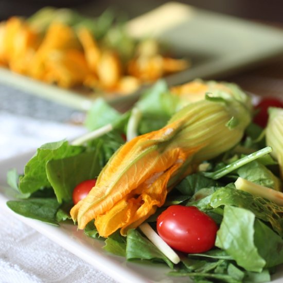 Truffled Ricotta Zucchini Blossoms