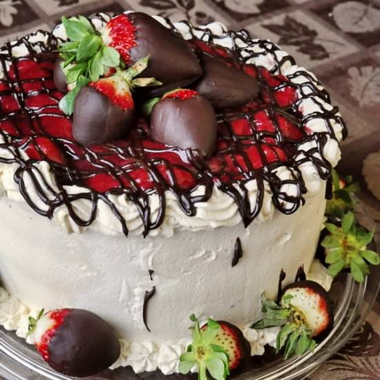 Strawberry Black Forest Cake