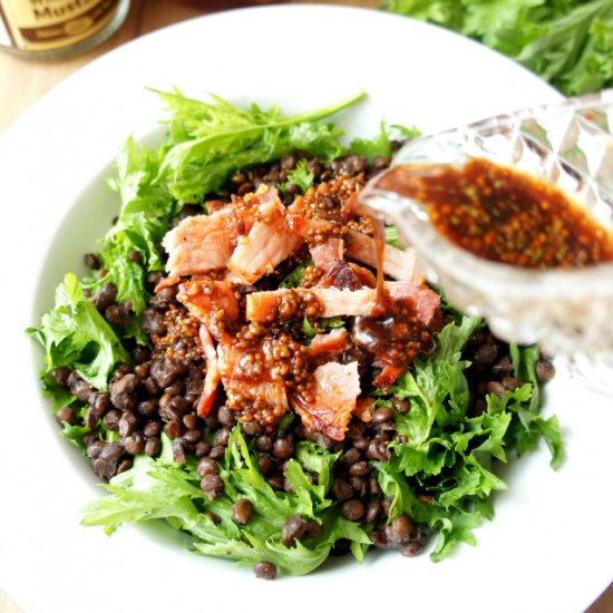 Kale, Bacon and Lentil Salad