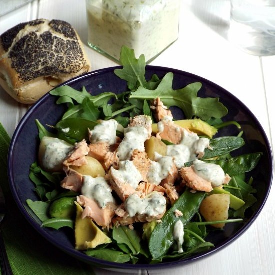 Warm Salmon Salad