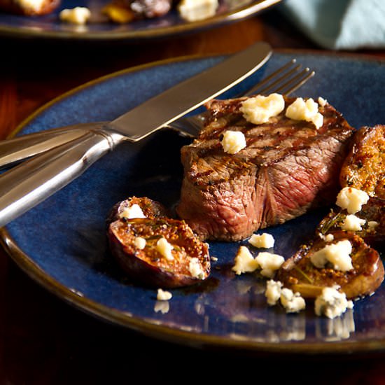 Sirloin Medallions with Charred Fig