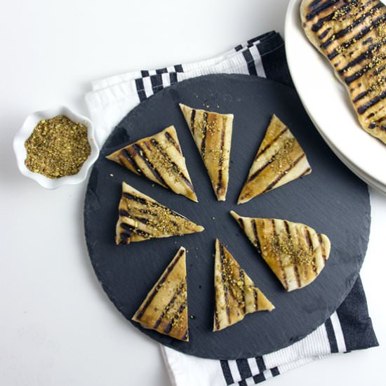 Grilled Flatbread with Dukkah