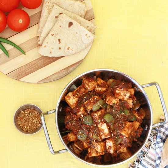 Kadai Paneer – Restaurant style