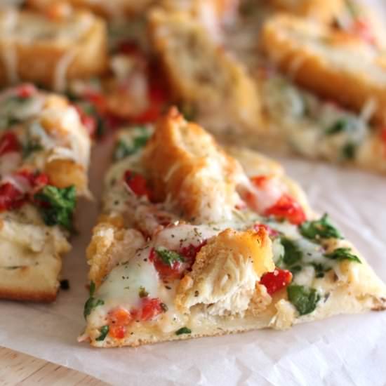 Crispy Chicken & Garlic Pizza