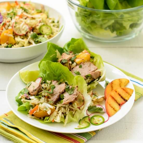 Asian Pork Lettuce Cups