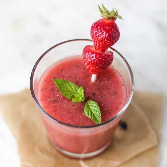 Strawberry-Watermelon-Mint Smoothie