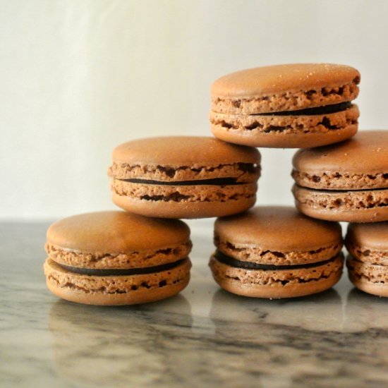 Chocolate Hazelnut Macarons