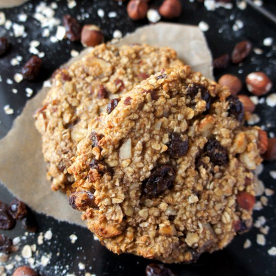 Oatmeal, Raisin & Hazelnut Cookies