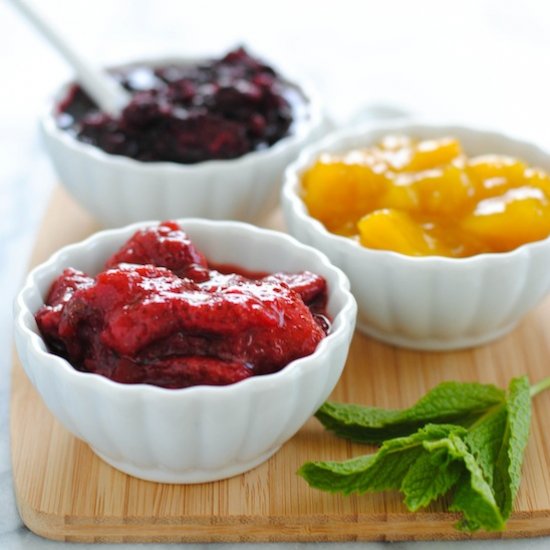 Homemade Fruity Ice Cream Toppings