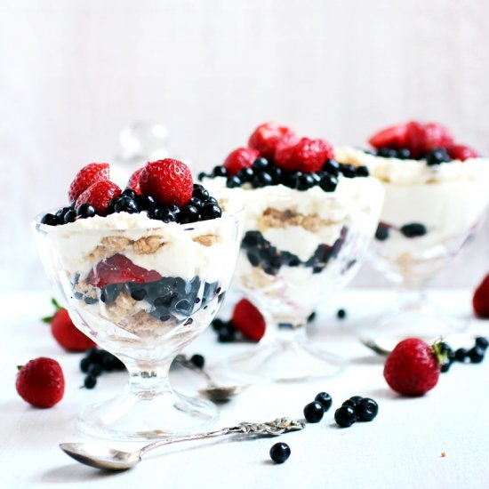 Berry Cream Cheese Trifle