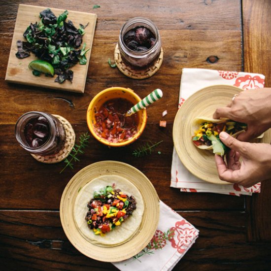 Black Bean and Quinoa Tacos