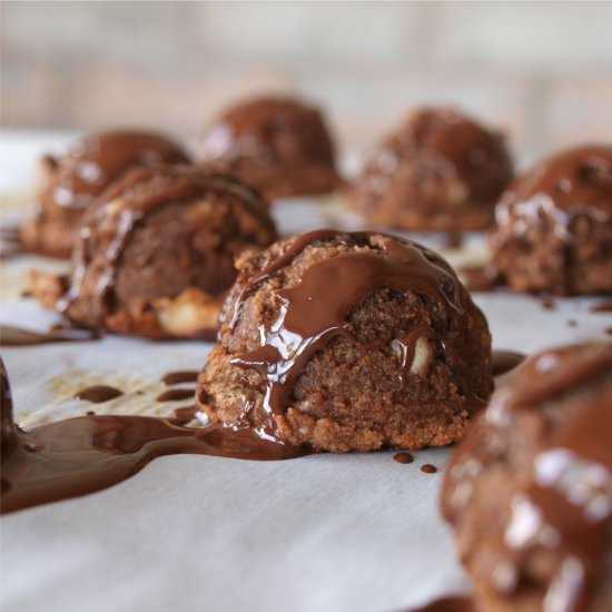 Chocolate Hazelnut Brownie Cookies