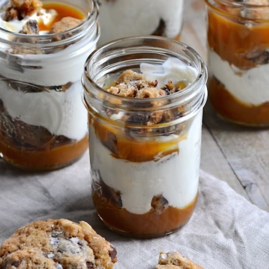 Salted Caramel Cookie Parfaits