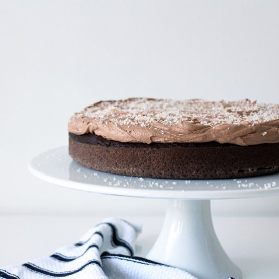 Coconut and Nutella Chocolate Cake