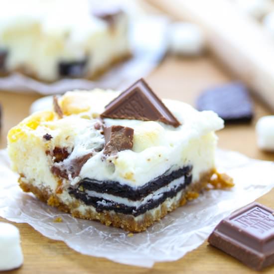 S’moreo Cheesecake Bars