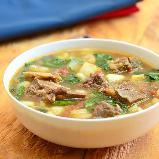 Beef Potato Pechay Soup