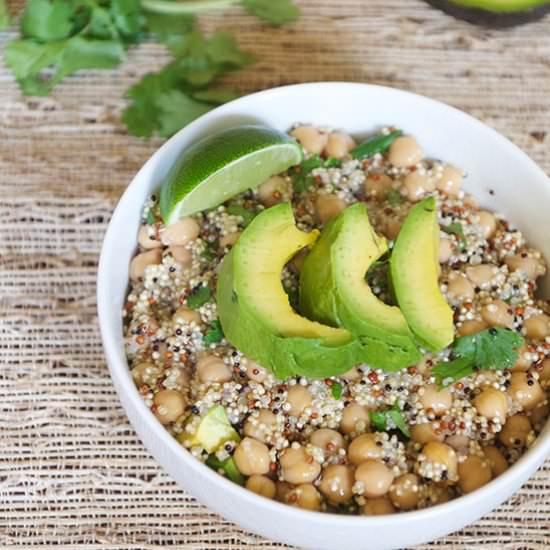 Cilantro Lime Chickpea Salad