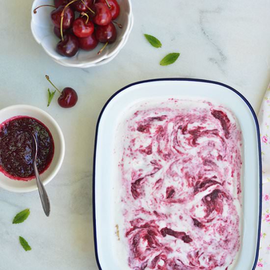 Cherry Cheesecake Ice cream