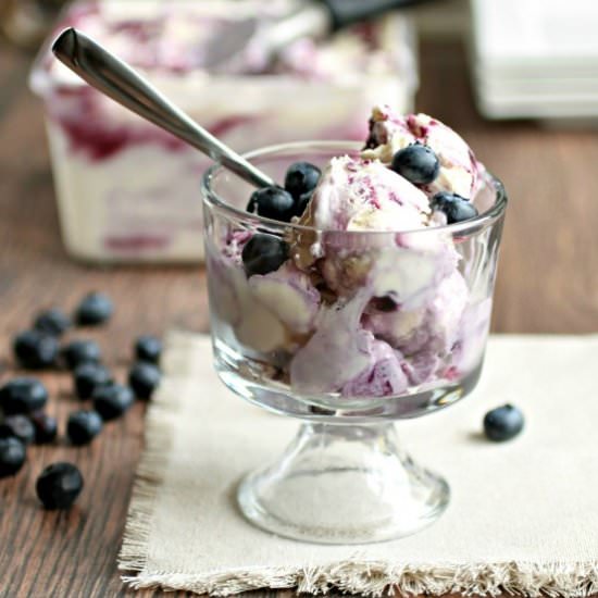 Blueberry Cheesecake Ice Cream