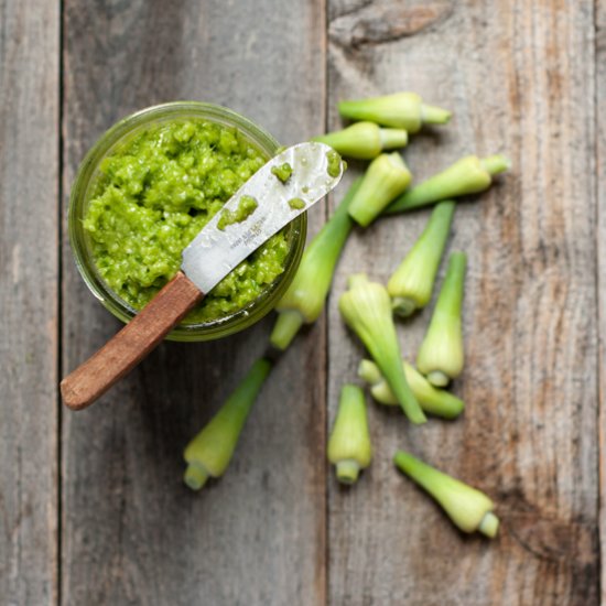 Garlic Scape Pesto