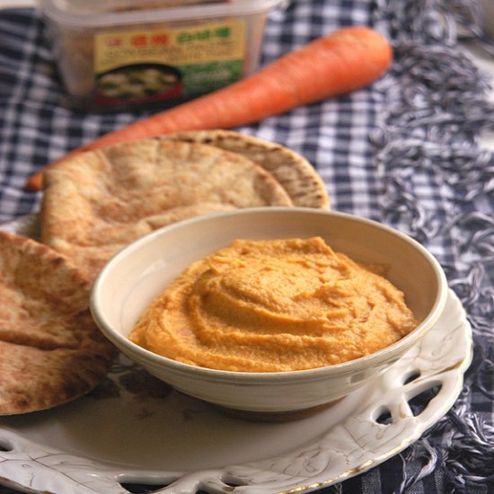 Miso Infused Carrot Hummus