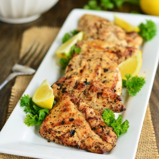 Grilled Lemon Pepper Chicken