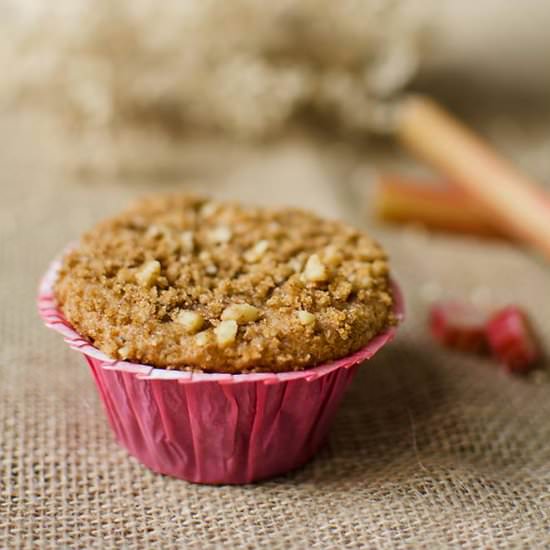 Rhubarb Streusel Muffins