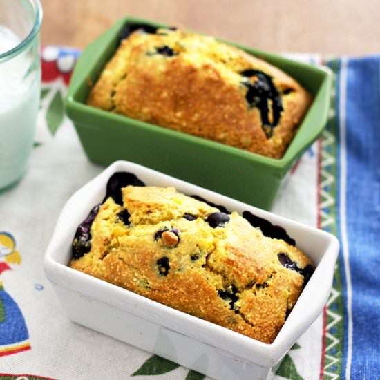 Vegan Blueberry Cornbread