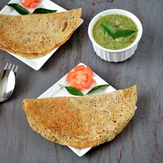 Instant Savory Indian Oat Crepes