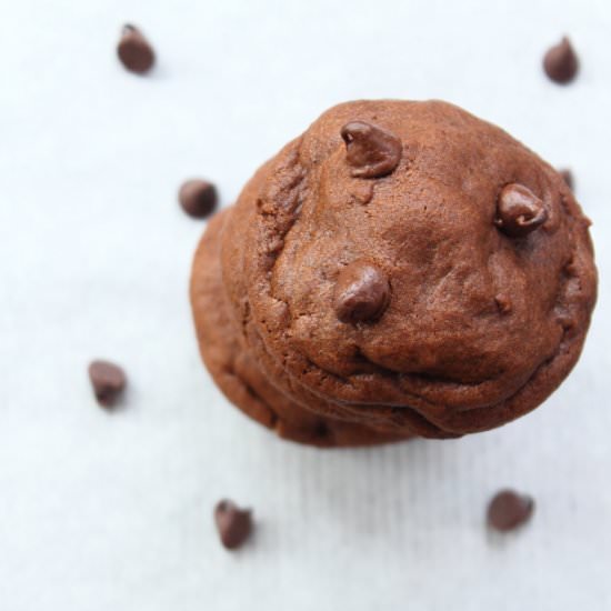 Fudgy Chocolate Pudding Cookies