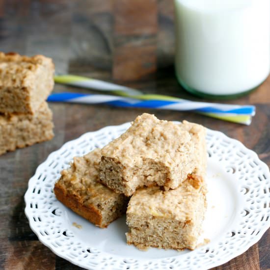 Peanut Butter & Banana Squares