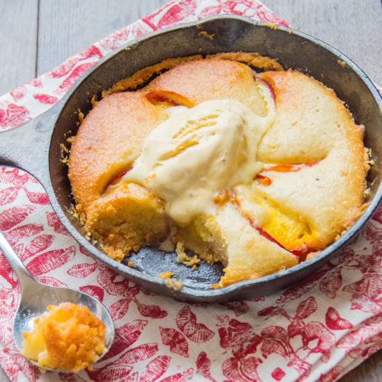 Peach and Almond Tart for One