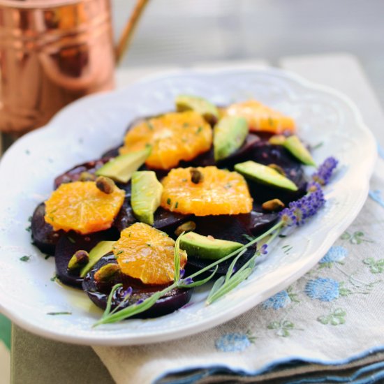 Beet, Avocado, and Orange Salad