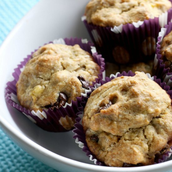 Banana Chocolate Chip Muffins