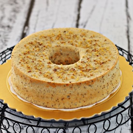 Osmanthus Chia Seed Chiffon Cake