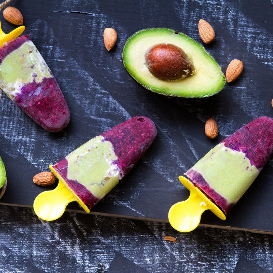 Vegan Avocado & Fruit Popsicle