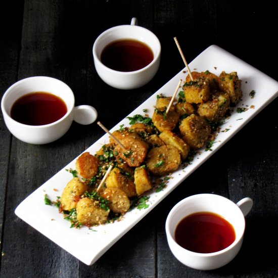 Steamed bottle gourd dumplings